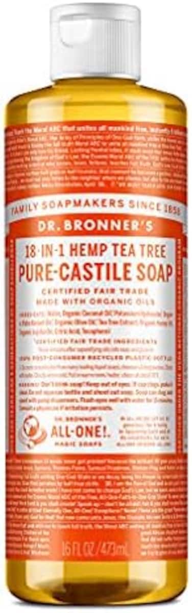 دكتور برونر - صابون سائل قشتالي نقي (شجرة الشاي، 16 أونصة)