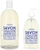 صابون سائل نقي للغاية من كومباني دي بروفانس سافون دي مرسيليا - البحر الأبيض المتوسط ​​- زجاجة مضخة زجاجية سعة 16.9 أونصة سائلة وزجاجة بلاستيكية قابلة لإعادة التعبئة سعة 33.8 أونصة سائلة