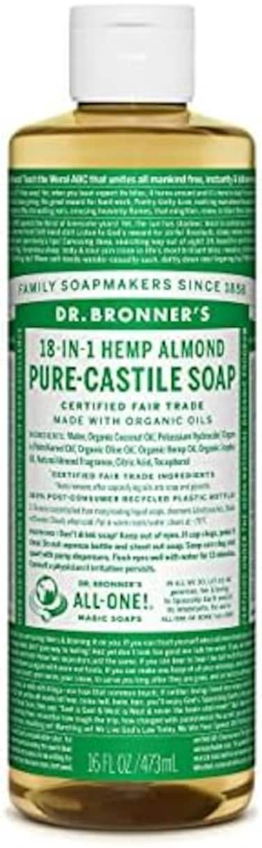 دكتور برونرز صابون قشتالي سائل بزيت اللوز - 16 أونصة