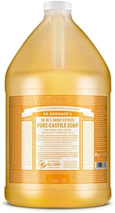 Dr. Bronner's Pure-Castile Liquid Soap - Citrus, 1 Gallon