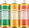 Dr. Bronner's - Pure-Castile Liquid Soap (32 Oz Variety Pack) Almond, Citrus, &amp; Tea Tree - Made With Organic Oils, 18-In-1 Uses: Face, Body, Hair, Laundry, Pets And Dishes, 3 Count