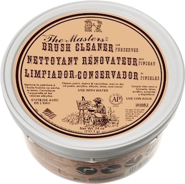 General Pencil The Masters Brush Cleaner And Preserver Tub, 24-Ounce