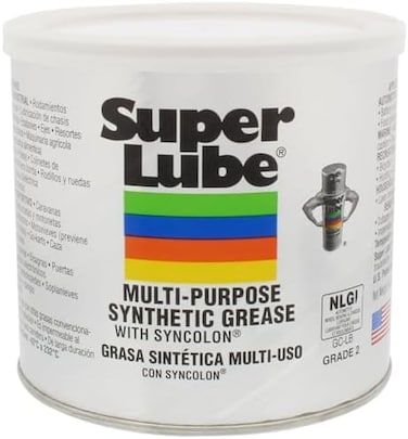 Super Lube 41160 Synthetic Grease (Nlgi 2,14.1Oz Canister, Translucent White)