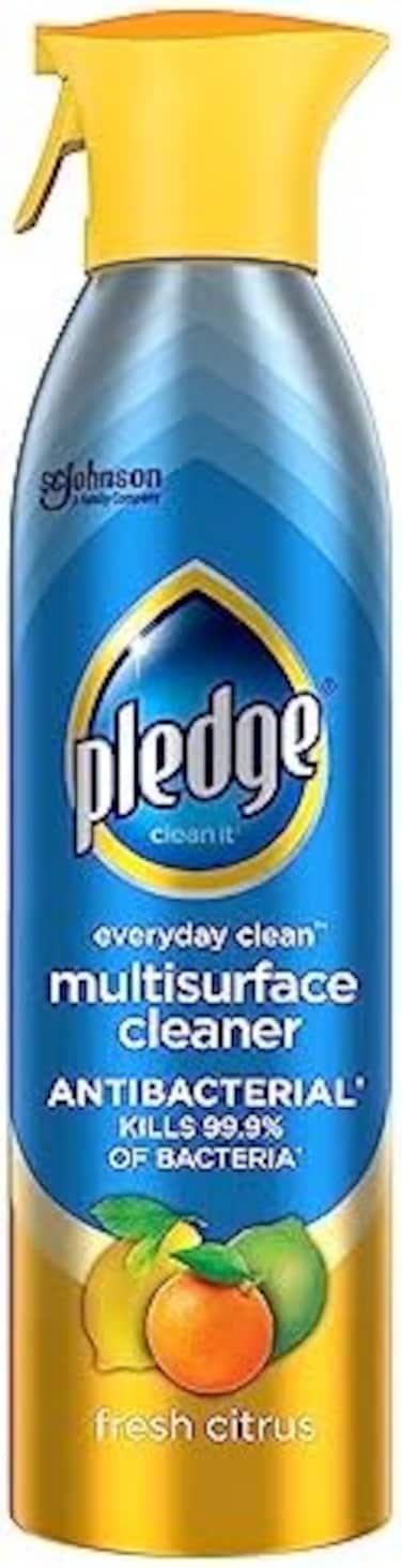 Pledge Antibacterial Multisurface Cleaner Spray, Fresh Citrus Scent, 9.7Oz