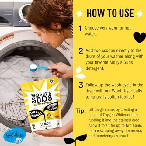 Molly&#39;s Suds - Oxygen Whitener With Lemon, 41.09Oz. 150742