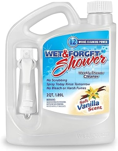 Wet &amp; Forget Shower Cleaner Weekly Application Requires No Scrubbing, Bleach-Free Formula, 64 Oz. Ready To Use