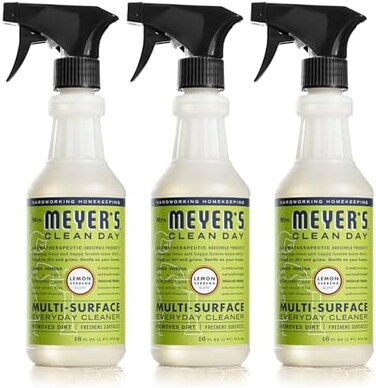 Mrs. Meyer's Meyer S Clean Day Multi-Surface Everyday Cleaner, Lemon Verbena, 16 Ounce Bottle (Pack Of 3)