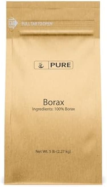 بوراكس (5 رطل) بورات الصوديوم، عامل تنظيف متعدد الأغراض،