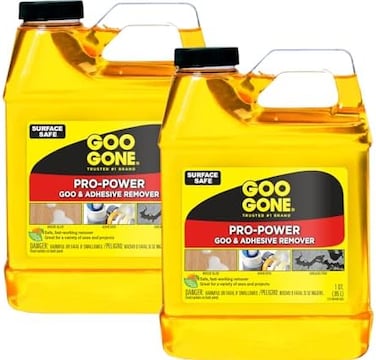 Goo Gone Pro-Power - 32 Ounce 2 Pack - Professional Strength Adhesive Remover, Removes Stickers, Tape, Grease And More