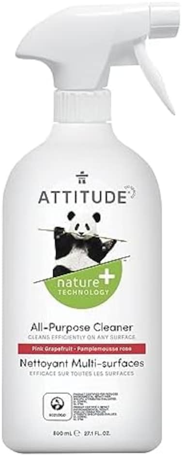 Attitude All Purpose Cleaner (Pink Grapefruit, 27.1Fl. Oz / 800ml)
