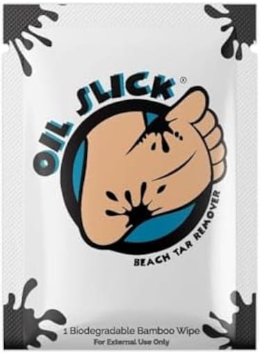 مناديل السفر لإزالة قطران الشاطئ 20 قيراط، آمن على البشرة، مزيل القطران غير سام وصديق للبيئة، مزيل القطران السهل لأقدام الأطفال، يعمل على ألواح ركوب الأمواج والأحذية والصنادل ومعدات الشاطئ