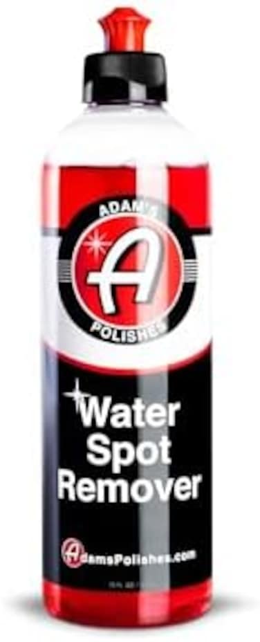 Adam's Polishes Water Spot Remover - Hard Water Stain Remover For Glass, Shower Doors, Paint, Windows, Car Detailing &amp; More, Bio Safe Calcium, Magnesium &amp; Soap Scum Remover Formula (16Oz)