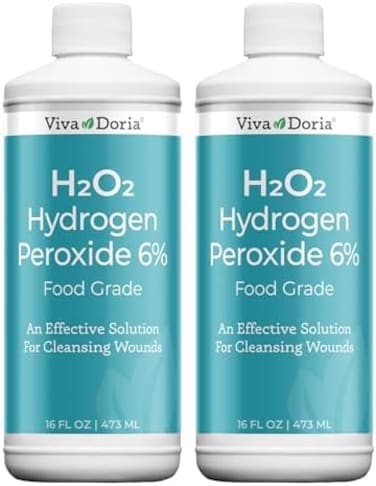 Hydrogen Peroxide 6 Percent, 20 Volume, Food Grade, 16 Fluid Ounce (2 Pack)
