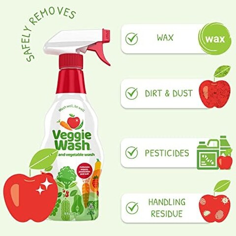 Fruit &amp; Vegetable Wash, 16-Fluid Ounce, Pack Of 2