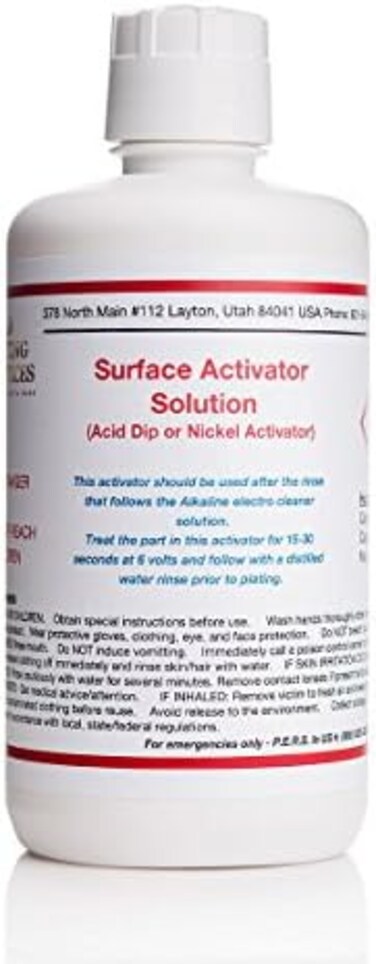 Gold Plating Services 32 Oz/1 Liter - Surface Activator Solution - (Activator For Nickel, Copper, Brass, &amp; Silver)