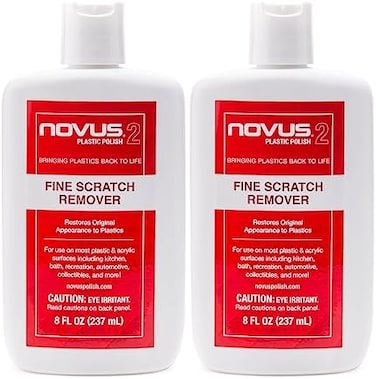 Novus 2 Plastic Fine Scratch Remover - 8 Oz. - 2 Pack
