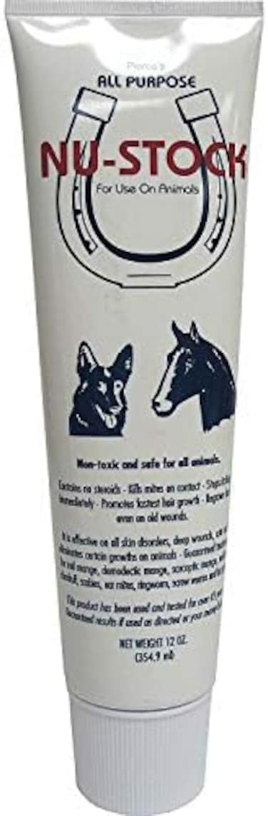 Nu-Stock All Purpose Animal Ointmen, Non-Toxic, Steroid-Free Ointment Containst, 12-Oz