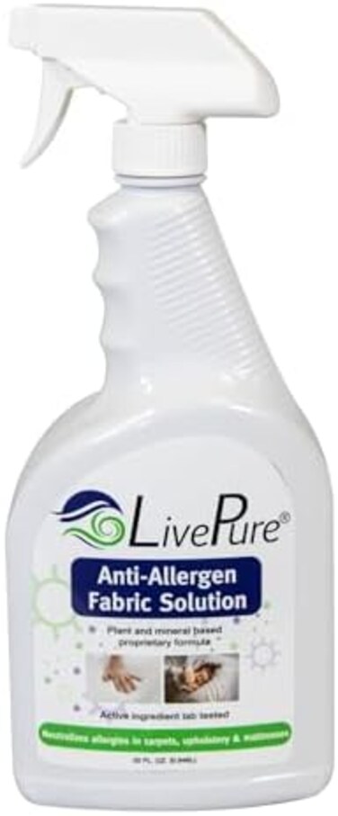 Livepure Anti-Allergen 32 Oz Fabric Spray For Household Surfaces
