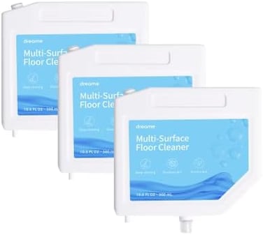 Dreame Floor Cleaning Solution, Multi-Surface Floor Cleaning Solution Compatible With L10S Ultra Robot Vacuum, Multi-Surface Floor Cleaner For Mopping Floors (10.14 Fl Oz) (3Pcs)