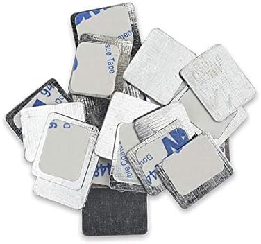 50 قطعة من الملصقات المعدنية المربعة للوحة المكياج المغناطيسية