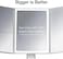 Fancii Trifold Makeup Mirror With Natural LED Lights, Lighted Vanity Mirror With 5X &amp; 7X Magnifications - 58 Dimmable Lights, Touch Screen, Cosmetic Stand (Sora)