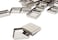 56Pcs Metal Empty Square Metal Pans Make Up Tins Eyeshadow Blush Lipstick Organizer For Cosmetic Palettes (26Mm, Height: 5Mm)