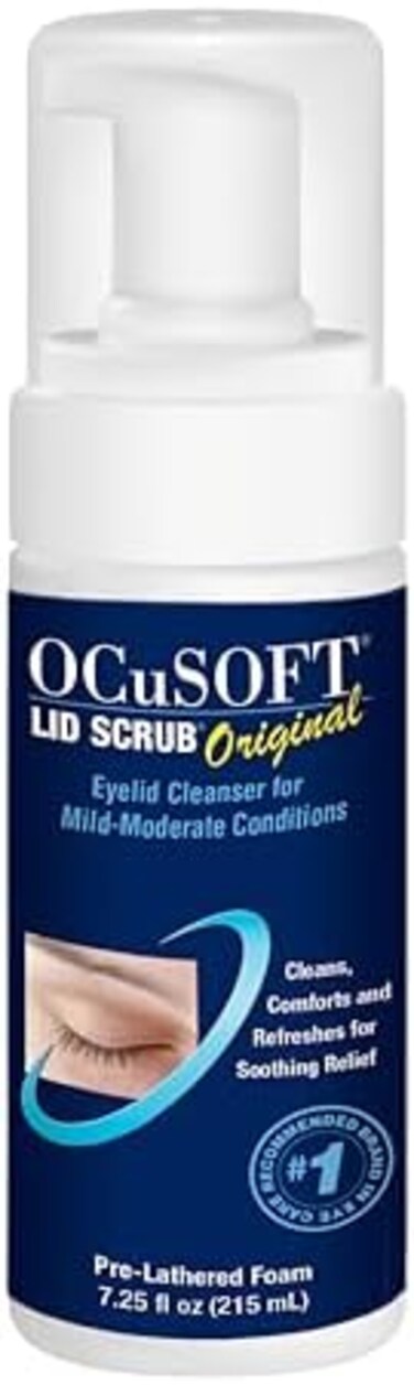 Ocusoft Lid Scrub Foaming Eyelid Cleanser, 7.25 Fluid Ounce
