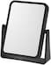 Magnifying Vanity Makeup Mirror Rectangular Soft Touch Finish With 7X Magnification And 360 Swivel, Black