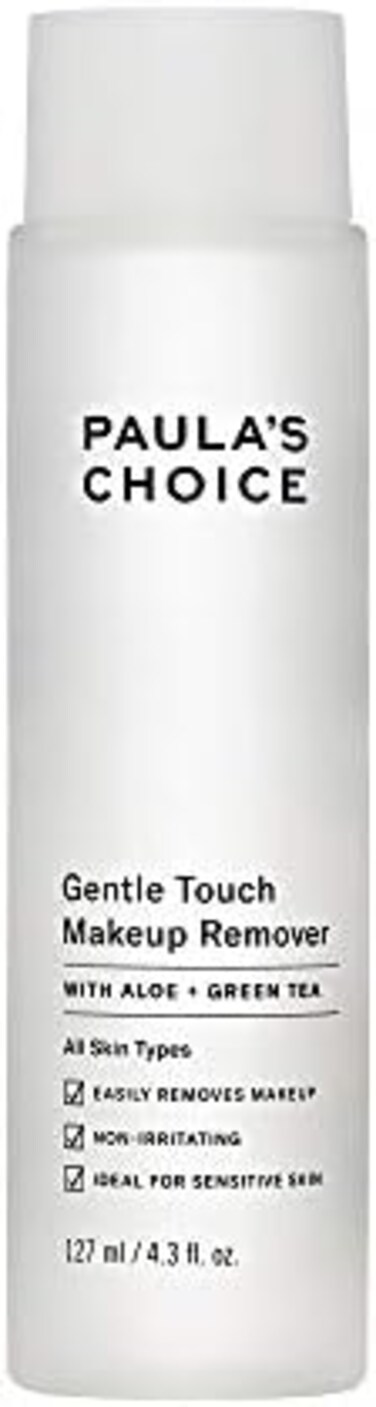 باولا تشويس مزيل مكياج مقاوم للماء خالٍ من الزيوت لطيف الملمس، الصبار والشاي الأخضر، غير مزعجة، 4.3 أونصة
