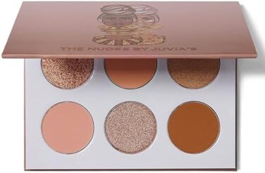 جوفيا بليس (أحمر الخدود والرمل) - لوحة ظلال العيون نودز، 6 ظلال محايدة وأحمر الخدود والرمال واللمعان