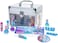 Townley Girl Disney Frozen - Train Case Cosmetic Makeup Set Includes Lip Gloss, Eye Shimmer, Brushes, Nail Polish Accessories &amp; More! For Kid Girls, Ages 3+ Perfect For Parties, Sleepovers &amp; Makeovers