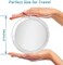 مرآة مكبرة 15 مرة - تستخدم لوضع المكياج - الملقط - وإزالة الرؤوس السوداء/العيوب - مرآة مستديرة مع ثلاثة أكواب شفط لسهولة التركيب، 6 بوصة