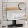 Funtouch Large Lighted Makeup Mirror (Xl Model), Illuminated Mirror With 35 LED Lights, Touch Screen And 10X Magnifying Mirror, 360&deg; Rotation (Black)