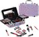 Hot Sugar All In One Makeup Set For Adults And Girls - Full Makeup Kit For Beginners With Eye Shadow Palette, Blush, Lip Gloss, Brush, Mirror (Pink Leopard)