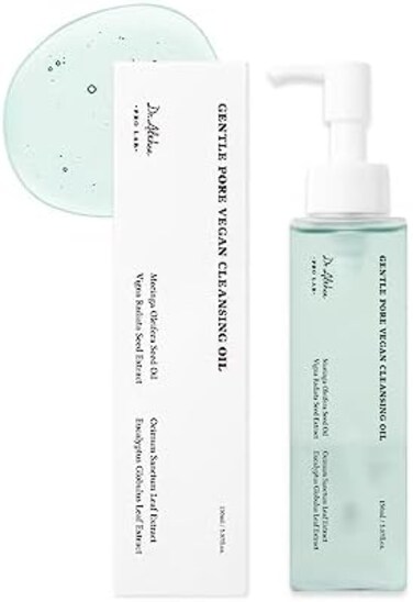 زيت دكتور ألثيا اللطيف لتنظيف المسام - نباتي ولم يتم الإساءة إلى الحيوانات لتصنيعه، ملمس مائي وخفيف الوزن، منظف مرطب بدون لمسة نهائية دهنية