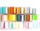 Wokoto 15 Rolls Glass Foil Nail Art Foil Stickers Tips Laser Solid Color Nail Wraps Decals Manicure Decoration (0.98Inchs*39.4Inchs)