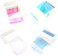 Wokoto 15 Rolls Glass Foil Nail Art Foil Stickers Tips Laser Solid Color Nail Wraps Decals Manicure Decoration (0.98Inchs*39.4Inchs)