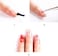Tinsow 3Pcs Professional Nail Art Brush Set Liner Pens Striping Brushes For Short Strokes, Details, Blending, Elongated Lines Etc (Transparent)