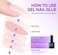 6 In 1 Nail Glue Gel For Acrylic Nails Long Lasting, Curing Needed Uv Extension Glue For False Nail Tips And Press On Nails, Nail Repair Treatment