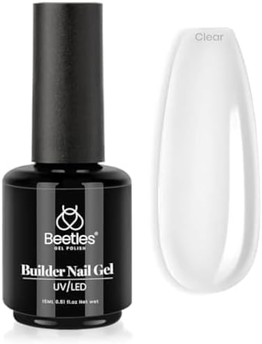 Beetles Gel Polish Beetles Builder Gel 7 In 1 Nail Builder Strengthener Gel Clear Color Hard Gel Builder Extension Nail Gel For Holiday Nail Art Design For Girls