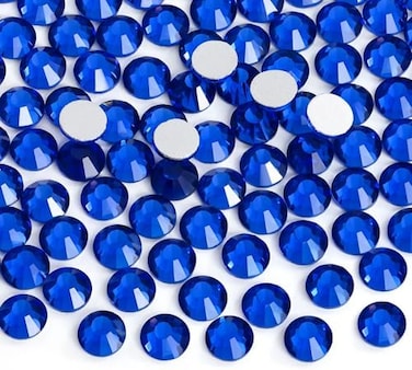 غراء فيكس كريستال بظهر مسطح وحجر الراين والزجاج والأحجار الكريمة المستديرة