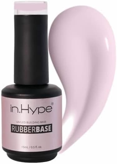 Elastic Rubber Base Coat. Uv/Led Curable. Correcting Coating With Enhanced Adhesion. Soak Off&eacute; (Delicate Pink)