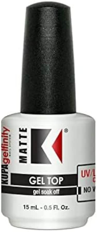 Gelfinity - Soak Off Gel - Top Coat Matte Finish (No Wipe) 0.5 Fl Oz