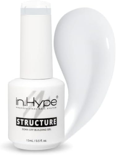 هيكل/جل بناء سائل/جل صلب في زجاجة (بياب) لتعزيز الأظافر بلون السماء الزرقاء (أبيض حليبي)