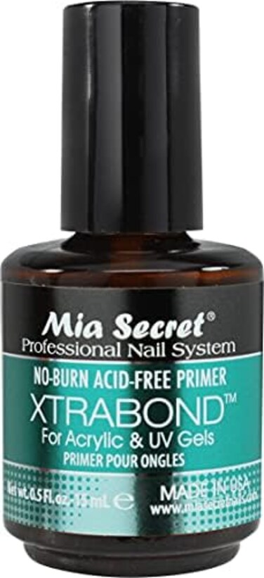 Vetus Tweez Mia Secret Xtrabond No-Burn Acid-Free Primer,1/2Oz. For Acrylic And Uv Gels