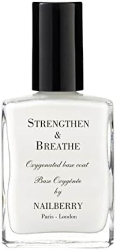 Nailberry Strengthen &amp; Breathe Oxygenated Base Coat And Nail Strengthener 15 ml, Boosts Condition And Strength For Healthy &amp; Prolonged Manicures