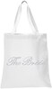 White Crystal Open Toe Spa Slippers And Tote Bags Wedding Bride Gift Hen Party
