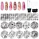 15Pcs Nail Plate Set 13 Pcs Nail Plates + 2 Stamper Scraper Sets Nail Art Stamping Plates Nail Stamp Plate Nail Art Tools