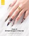 Burano Nail Art Foil Glue Gel, 15ml 2 Bottles With 60Pcs Starry Sky Star Foil Stickers, Nail Transfer Tips Manicure Art Uv LED Lamp Required&acirc;&acirc;&sbquo;&not;&brvbar;