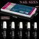 Krofaue 1000Pcs Half Cover False Nails Tips, 10 Sizes Lady French Style Acrylic Artificial Tip Manicure With Box For Nail Tips Art Salons And Home Diy (Natural+Clear)